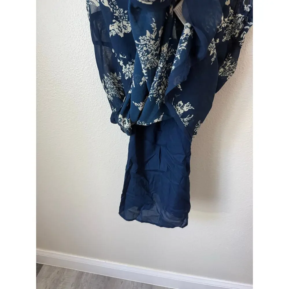 Free People Mazzy Mini Dress Navy Combo Size Medium